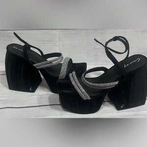 Circus NY Black Platform Heels 8 Sam Edelman